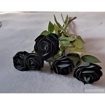 Élethű rózsaszál fekete